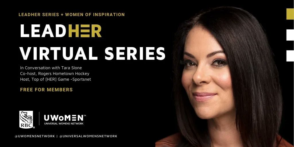 UWomensNetwork's tweet photo. #IWW2022 - MAR 9- LeadHER Series - Connect with leaders from diverse industries and learn career paths and leadership wisdom. 

In conversation w @TaraSlone Co-Host Rogers, Hometown Hockey + @HaleyDanski performance @kaiyagamble 

JOIN https://t.co/CagqCZLVWt  Sponsored by @RBC https://t.co/ZGDwKQNbms