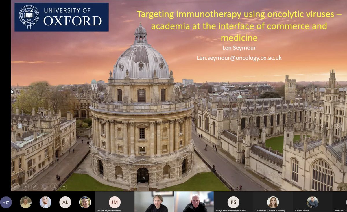 Pleasure to host Prof Len Seymour <a href="/Oncolytics_oxon/">Seymour Lab Oxford</a> <a href="/OxfordOncology/">OxfordOncology</a> today for a <a href="/CRIB_UWE/">The Centre for Research in Biosciences</a> seminar — beautiful science and great insights into being an academic at the interface of commerce and medicine. Lots of fun too! 🙂