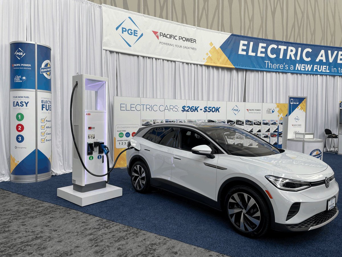chargeway's tweet photo. @Chargeway will be at the @PDXautoshow the next few days in the Electric Avenue display with our partners @portlandgeneral and @PacificPower_OR.
The display at the show is 3-times bigger than 2020! Come on by! 🙂
#portlandautoshow #chargeway #ElectricVehicles #ElectricCars https://t.co/odIYi8ZRXt