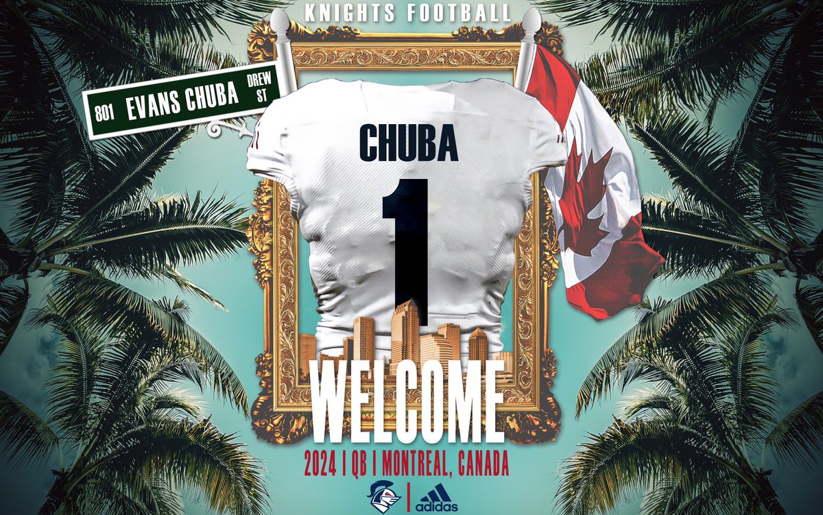 chuba_evans's tweet photo. All glory to God for this opportunity! Definitely ready to put this work in at @CAIKnightsFB with @CoachJesse18 @CoachMeyerCAI @BobCefail‼️Thanks to @CoachGerry10 for guiding through the process! @CoachTroyMendez 
Let’s Do this 💯 https://t.co/4kQHVvtnQn