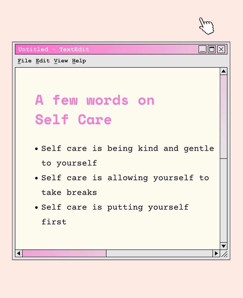 Reminder to take care of yourself during midterms! Practice self-care this weekend💓 #bgsuaxo #selfcare #realstrongwomen