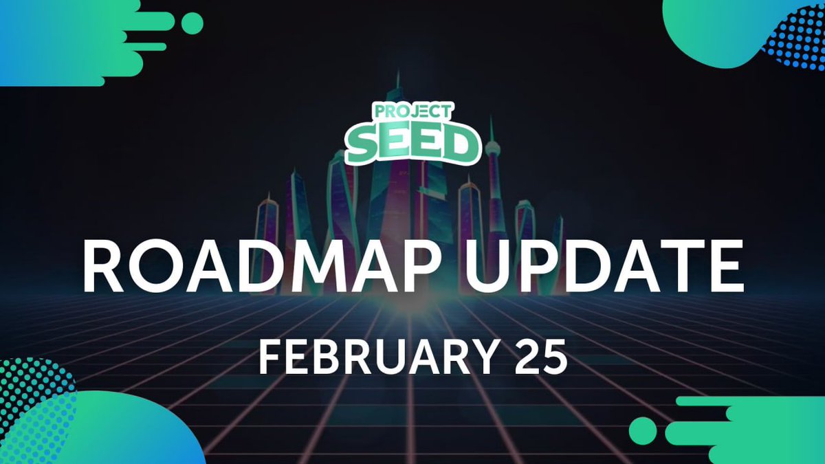 ProjectSEEDCN's tweet photo. @ProjectSeedGame 
♻️ 每周路线图更新 
此次更新包括 游戏设计、UX/UI 和区块链的详细信息。 
👉有关 2 月 25 日路线图更新的更多信息，请访问：https://t.co/XnXOT2M4Wc 请留意未来的更新！ https://t.co/QcCOmAXYSj