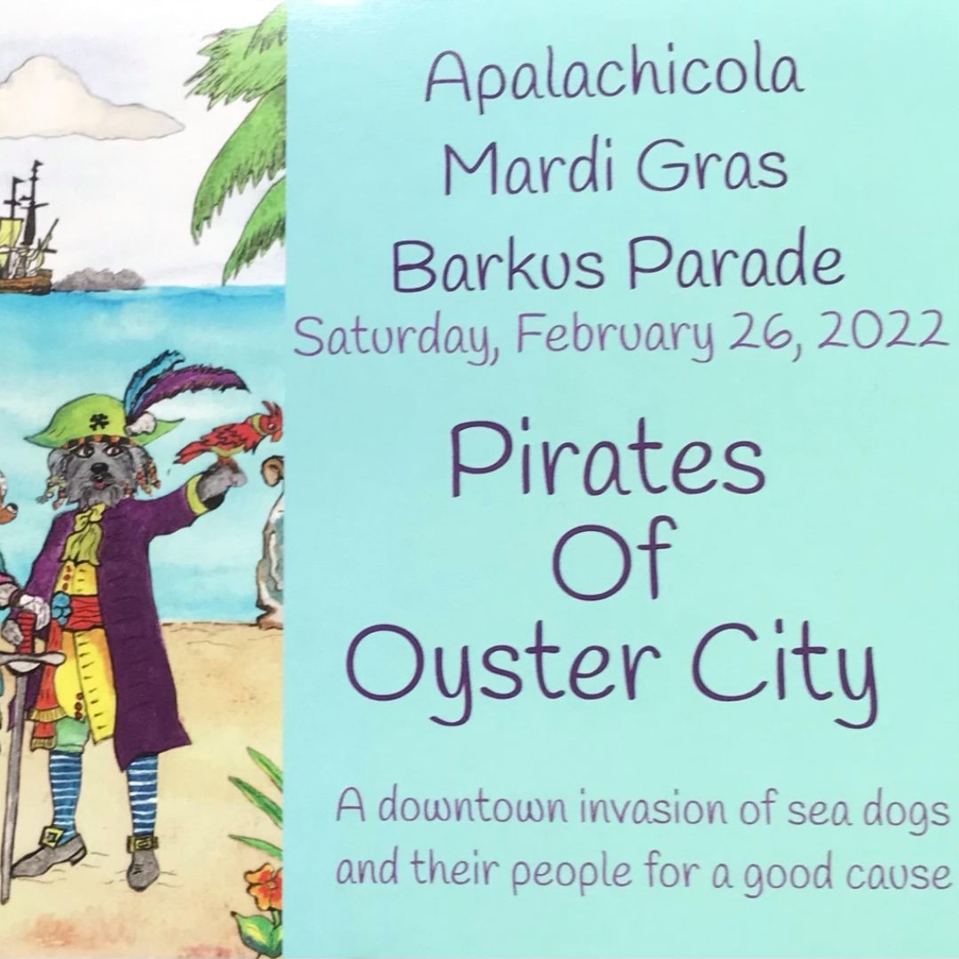 You're not going to want to miss this! The 11th Annual Apalachicola Mardi Gras Barkus Parade Saturday, February 26, 2022, 11am – 4pm Riverfront Park, Apalachicola, Florida. 🐶

#supportlocal #MardiGras #StGeorgeIslandFL #RvPSGI