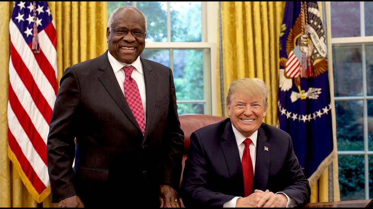 Isangi9's tweet photo. @POTUS Let's not forget that Biden, when he was a senator, tried to accuse candidate Thomas Clarence as a rapist.  It failed and now Justice C. Thomas is the senior Supreme Court justice.  https://t.co/HiQobeMGWi