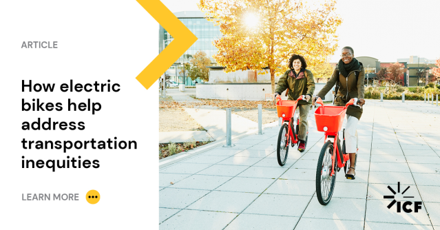 Marian_VP's tweet photo. Proud of my @ICF colleagues being selected for Phase One of the New York Clean Transportation Prizes to make e-bikes more accessible to underserved and disproportionally impacted communities while promoting clean transportation. #NYCTPrizes https://t.co/nFZLYeFAGI https://t.co/TvZvrYPULB