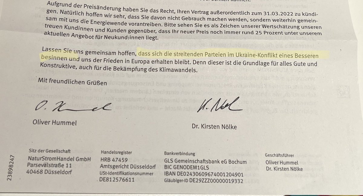 Euer Ernst, <a href="/NATURSTROM_AG/">naturstrom (inaktiv)</a>? Und ja, das war auch vor ein paar Tagen schon gefährlicher Unsinn. #StandWithUkraine