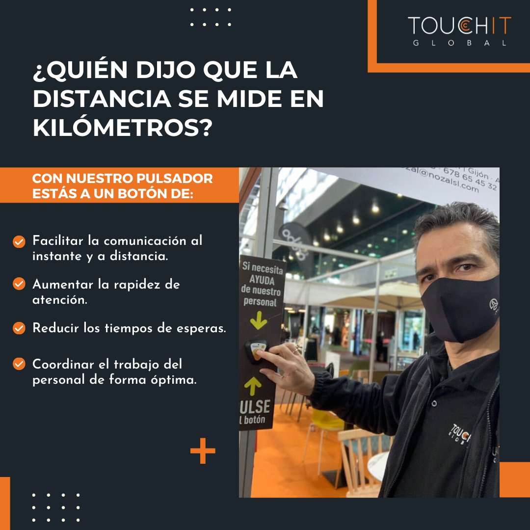 TouchITglobal's tweet photo. ¿Te imaginas poder atender las necesidades de tu #cliente de forma rápida y eficiente?

¡Pues ya es una realidad! Con el pulsador de mesa podrás facilitar la #comunicación y aumentar la rapidez de atención.

¿El resultado? 👉🏼 #Clientes satisfechos. https://t.co/FsfMhWU1Oy