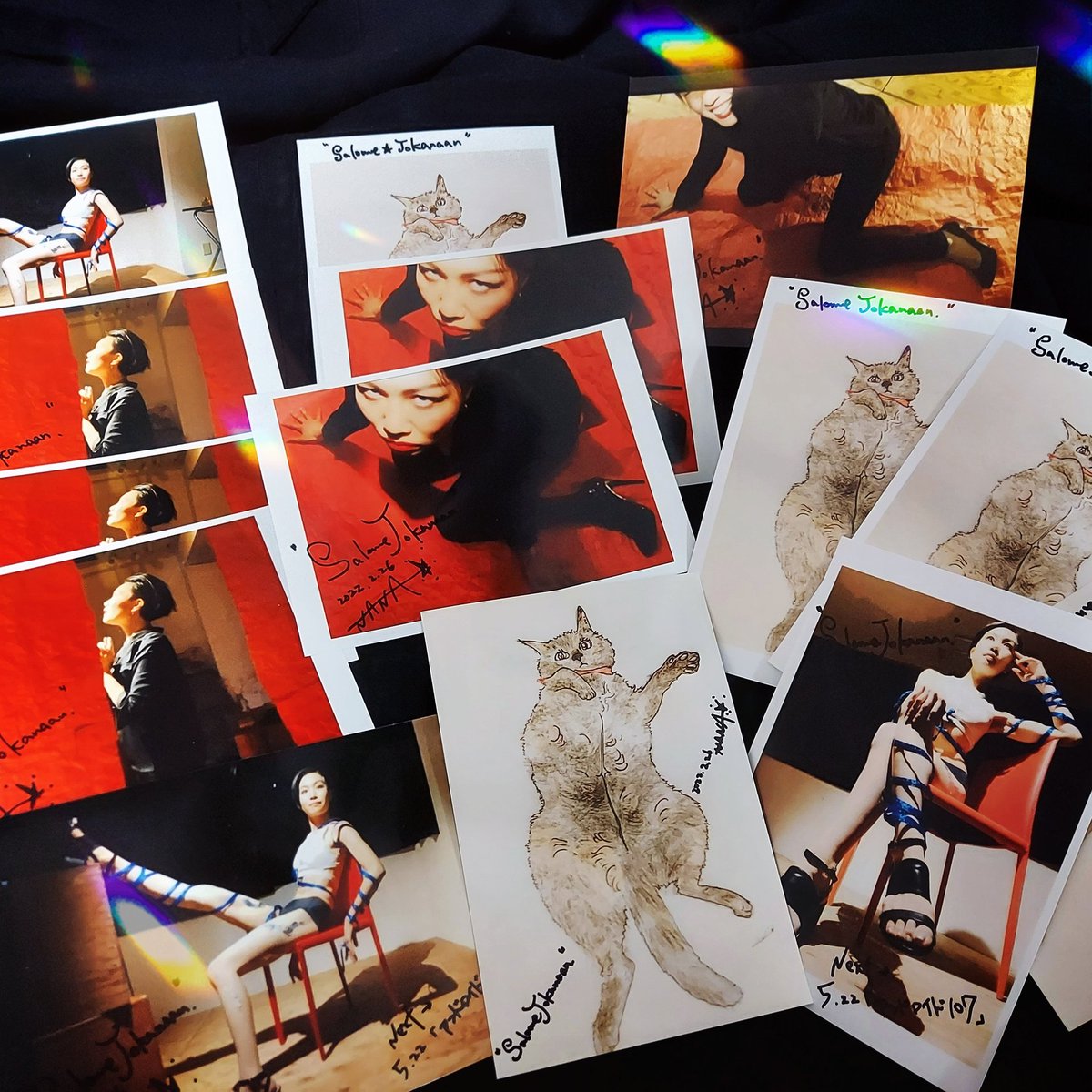 irodor1midori's tweet photo. 【本日出演】
2/26(土)16時～
多摩境SLEEPWELLアートフェスティバル
#ナナ一人芝居 『サロメ』
@ギャラリーカフェアルル。

🌹ご予約⏩️https://t.co/llGO25FCL6

🆕ナナ物販情報🌠ブロマイド
1枚200円(手紙つき)・全7種類
(限定1枚の写真も..
コンプリートして頂けましたら、とても嬉しいです🌈🐱🌛) https://t.co/29s6cYzpvx
