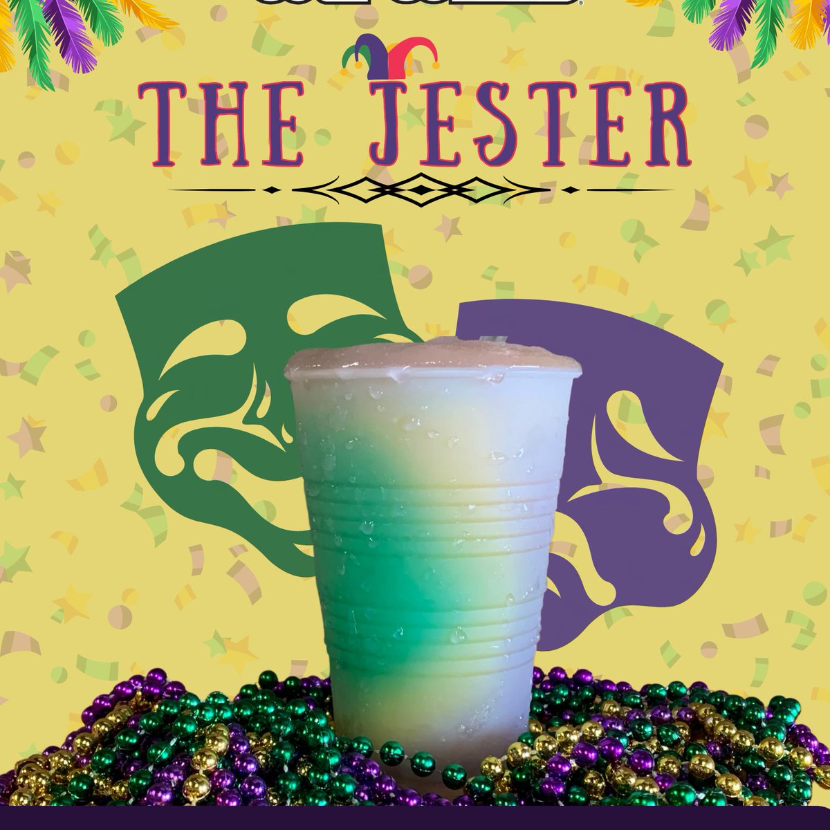 Let the Good Times Roll at Wet Willie's 🥳
We're celebrating Mardi Gras weekend with this delicious swirl " THE JESTER" made with Sour Apple, Mango, Shcok Treatment &amp; Sex on the Beach. 

Visit us at River Street, City Market or Tybee Island!

#MardiGras2022