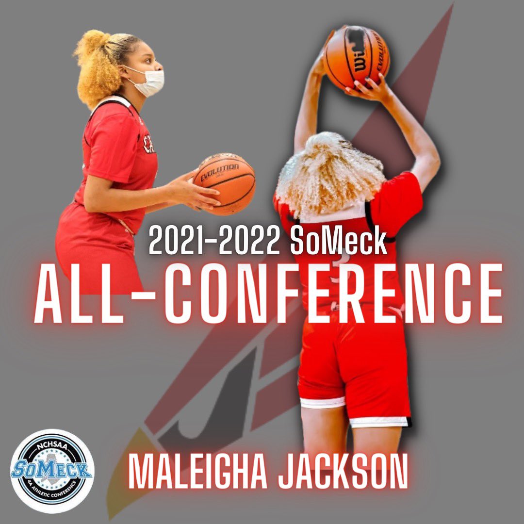 Congratulations to our Senior, our Captain <a href="/maleighajackson/">Maleigha Jackson '22</a> on making this year’s SoMeck All-Conference 🤩