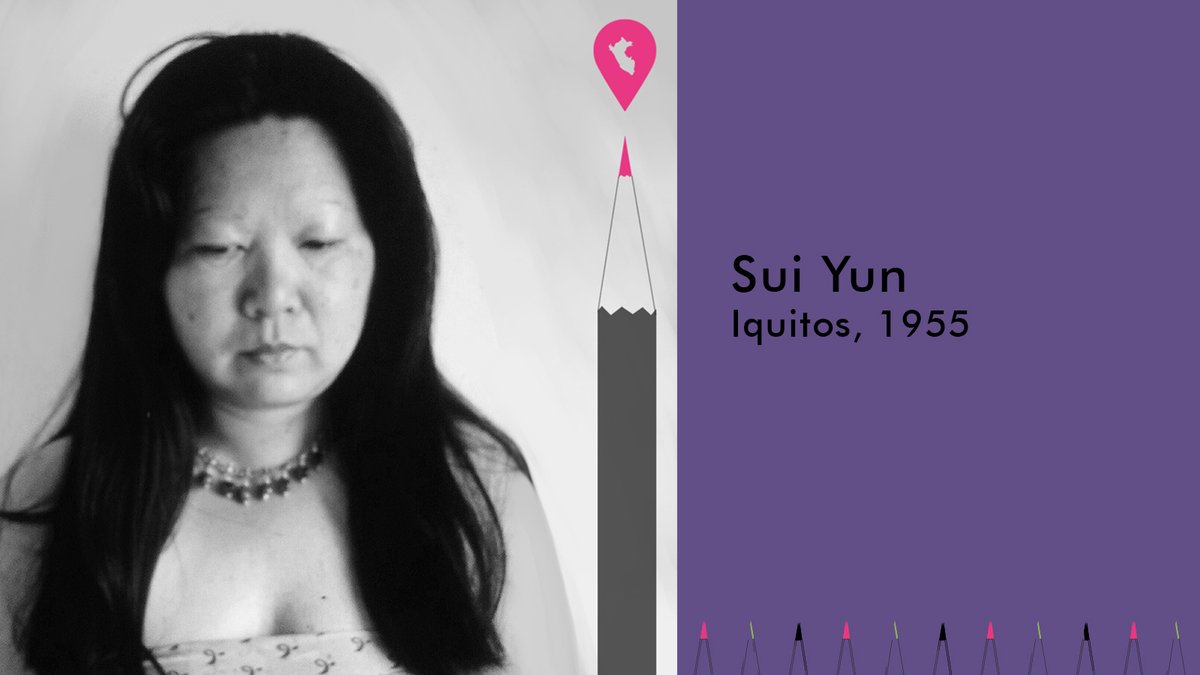 MapaPeruanas's tweet photo. #Mapadeescritorasperuanas | 🔎 Hoy les invitamos a descubrir a #SuiYun

Hija de padres chinos que se afincaron en la ciudad amazónica de Iquitos. Su poesía se caracteriza por un tono osado y lujurioso en el que aparece también la naturaleza. https://t.co/0Z9szpCpiH