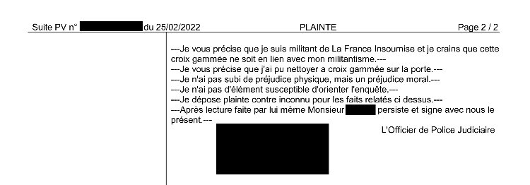 En début de semaine, j'ai retrouvé la porte de mon domicile tagguée d'une croix gammée.
J'ai décidé de porter plainte pour dégradation et menace.
Les violences de l'extrême-droite se multiplient partout en France, les pouvoirs publics doivent agir !