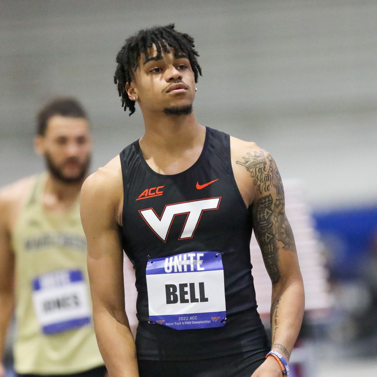 EJ Bell finishes in 7️⃣th with an indoor PR over 2.11m (6' 11") and picks up 2 points for Tech 🙌