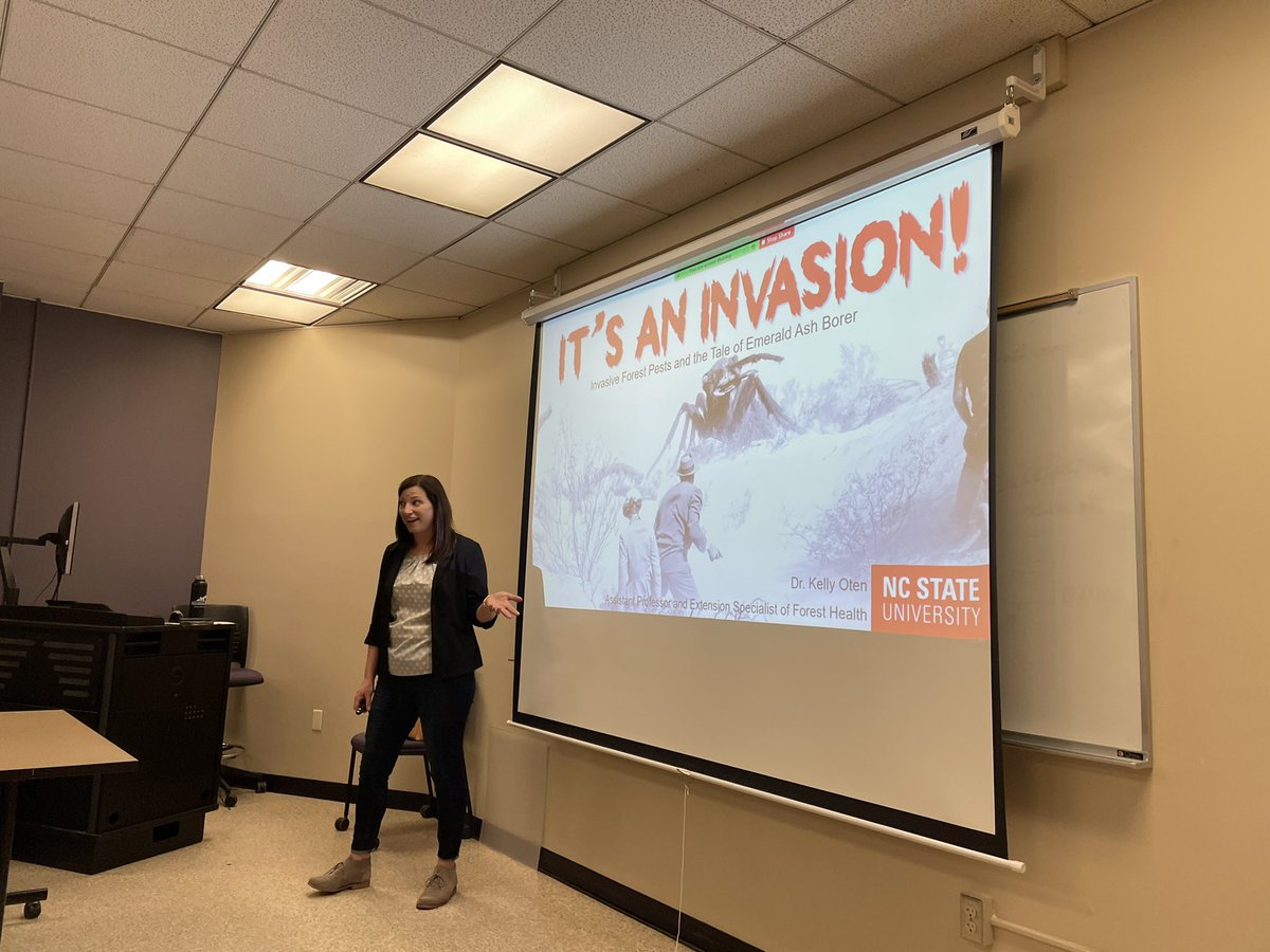 Dr. David Coyle (@drdavecoyle) on Twitter photo Awesome <a href="/ClemsonCAFLS/">Clemson CAFLS</a> seminar today by Dr. Oten (1/2 of <a href="/NCForestHealth/">NC State Forest Health</a>) about #invasivespecies - probably the most complete breakdown of the emerald ash borer situation in the Southeast I’ve heard. Plus, there were gifs and memes so everybody wins. Awesome <a href="/ClemsonCAFLS/">Clemson CAFLS</a> seminar today by Dr. Oten (1/2 of <a href="/NCForestHealth/">NC State Forest Health</a>) about #invasivespecies - probably the most complete breakdown of the emerald ash borer situation in the Southeast I’ve heard. Plus, there were gifs and memes so everybody wins.
