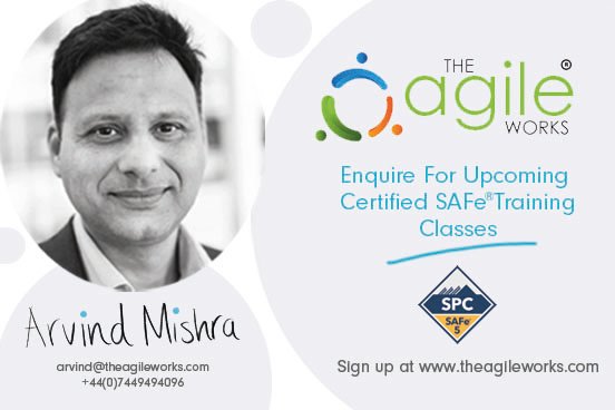 TheAgileWorks's tweet photo. The Agile Works, is a recruitment and Agile consulting company. Arvind is a Certified SAFe SPC and regularly delivers both private and public SAFe certification workshops.
For any enquiries, you can contact Arvind via the following email address: arvind@theagileworks.com https://t.co/feVgAt7A52