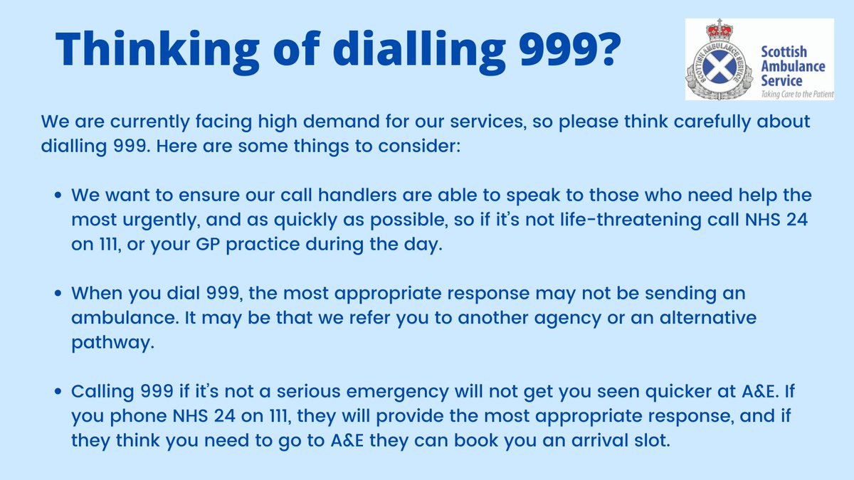 Scotambservice tweet picture