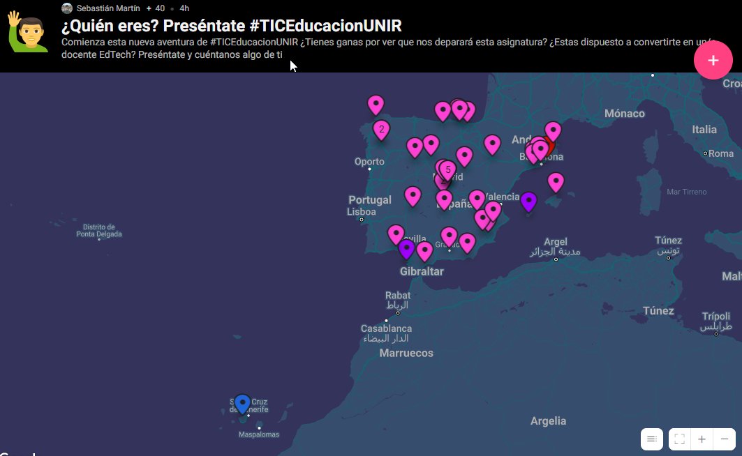 sebasmarting's tweet photo. Pues ya hemos comenzado esta nueva aventura de #TICEducacionUNIR
Nos hemos presentado y visto todo lo que abordaremos en las siguientes semanas! Muy buenas impresiones en esta primera clase
#educaconTIC #recursoseducativos #EdTech
#educacion #claustrovirtual https://t.co/PcfkwMod3E