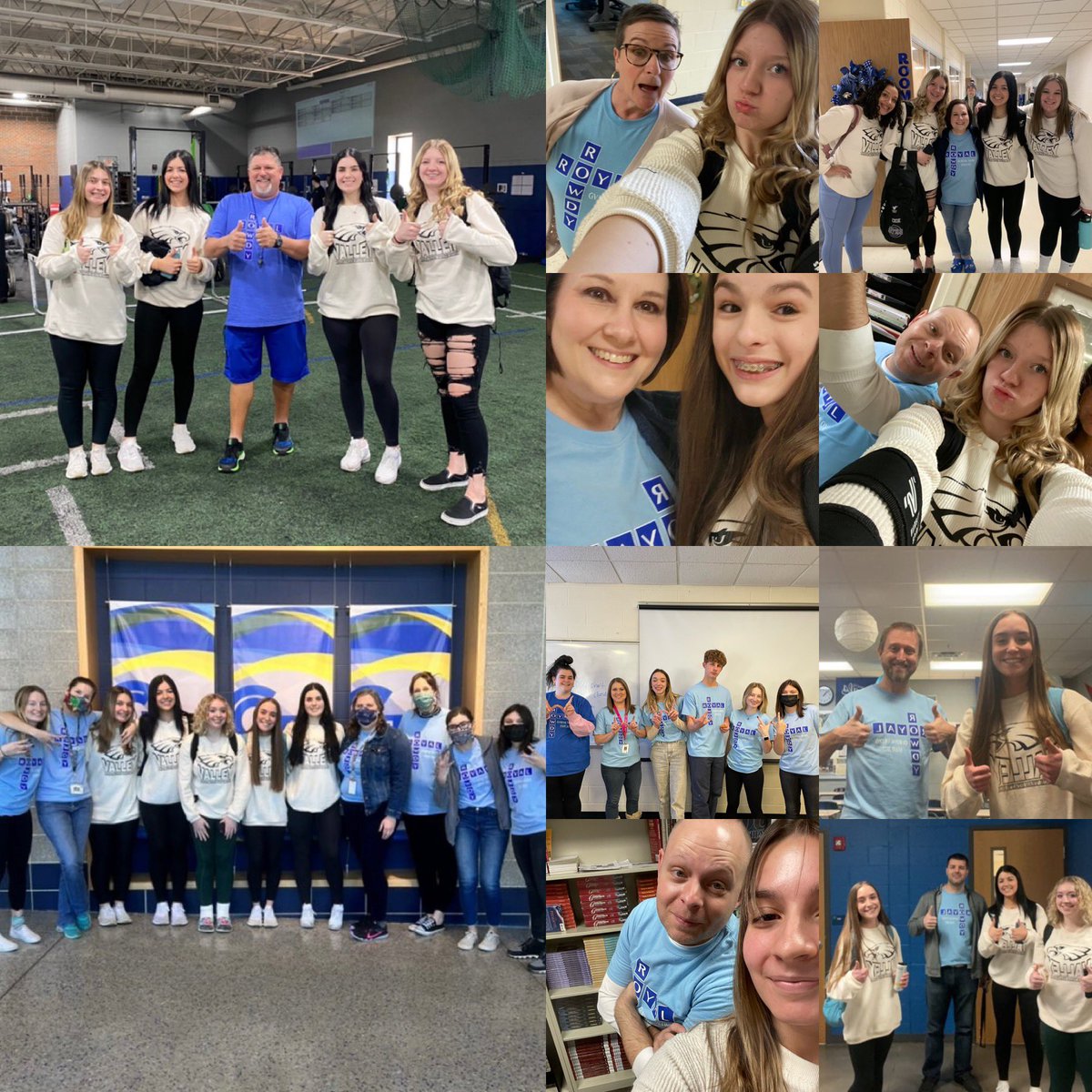 We are officially on our way to state and feeling thankful for all the support we received from our school today! St. Louis here we come! #RoyalAndRowdy