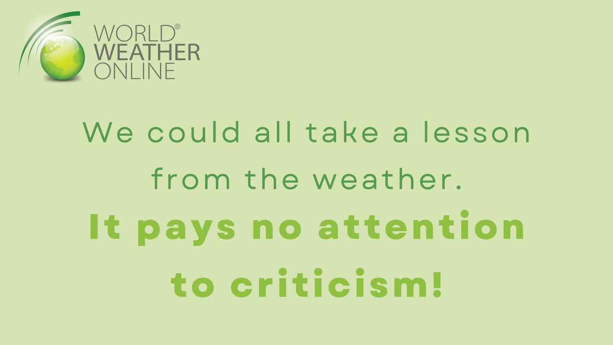 worldweatheronl's tweet photo. If you want to see the sunshine, you have to weather the storm. 🌤️
#WorldWeather #Quote #WeatherJoke https://t.co/o3BlECTmNB