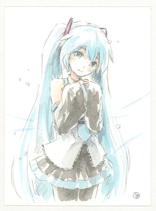 ミクさん描きました～ 