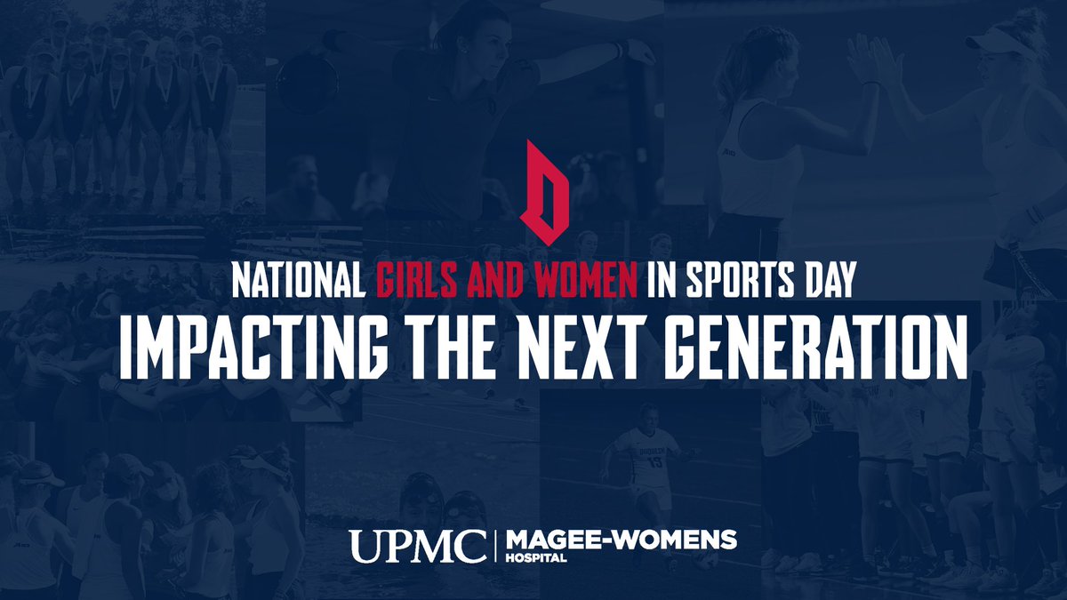 GoDuquesne's tweet photo. 2.2.2022 marked #NGWSD. This year, we celebrate #50YearsTitleIX, a monumental moment for the inclusion of women in sports.

Our goal is to impact the next generation by paving the way for increased opportunities for women in sports.
INFO: https://t.co/D1uCdupQSE

#GoDukes https://t.co/WeSYZRbA8w