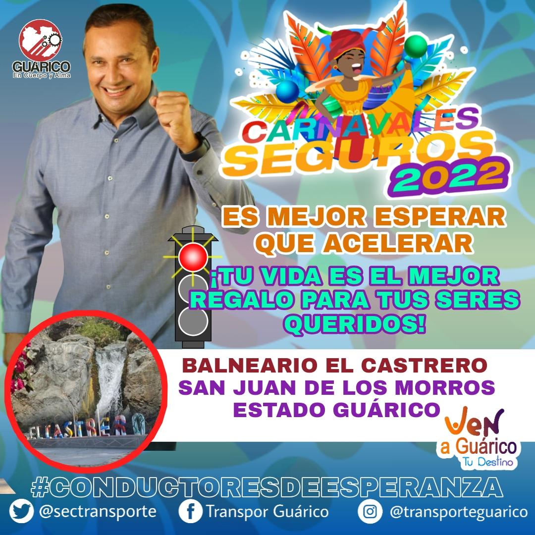 Te invitamos a disfrutar de los sitios turísticos que  brinda el estado Guárico, con responsabilidad al volante.

#ConductoresDeEsperanza
#TransporteGuárico
#EnCuerpoYAlma
#Guárico
