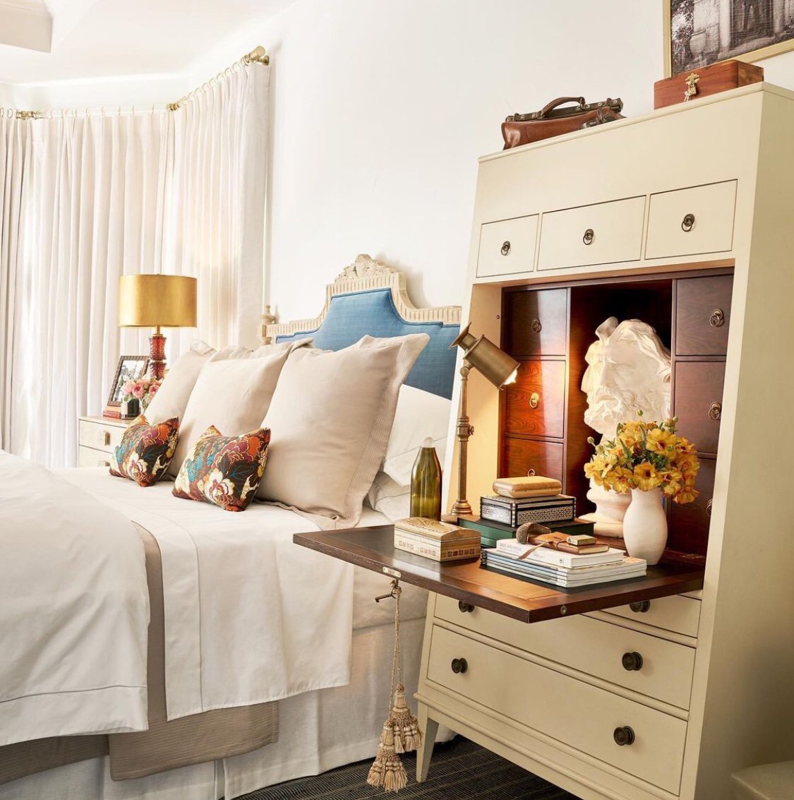 DeniseMcGaha's tweet photo. Dreaming of crisp percale, birds singing and flowering trees.  Come on Spring….Winter has been too long.  #dmdesigns #bedroomdesign #design #interiordesign #bed #sheeting https://t.co/le6wqcVoO5