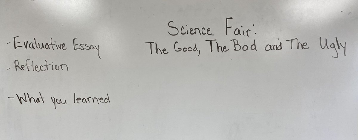 MrsPippensQUEST's tweet photo. 4th graders are reflecting on their learning and science fair experience by writing evaluative essays titled, “Science Fair:  The Good, The Bad and The Ugly”. https://t.co/IWkdYMwFyO