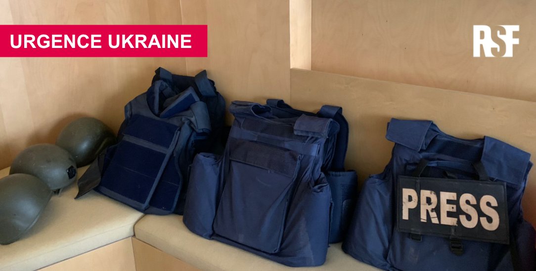 ClubVar's tweet photo. Les journalistes présents sur les lignes de front de guerre en Ukraine sont menacés. Il est de notre devoir de les soutenir. Avec RSF, avec l’UCP2F, le club de la presse du Var va se consacrer durant toute la durée du conflit au soutien de ses confrères. https://t.co/9u1JnlgoND https://t.co/tYSfTzDHMe