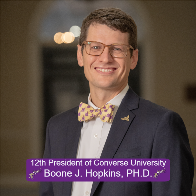 Valkyrie_Sports's tweet photo. Today, Converse announced Boone J. Hopkins, PhD, as the University’s twelfth president! We are so excited and honored to have President Hopkins as our fearless leader! #GoValkyries https://t.co/TE1ryamMoA