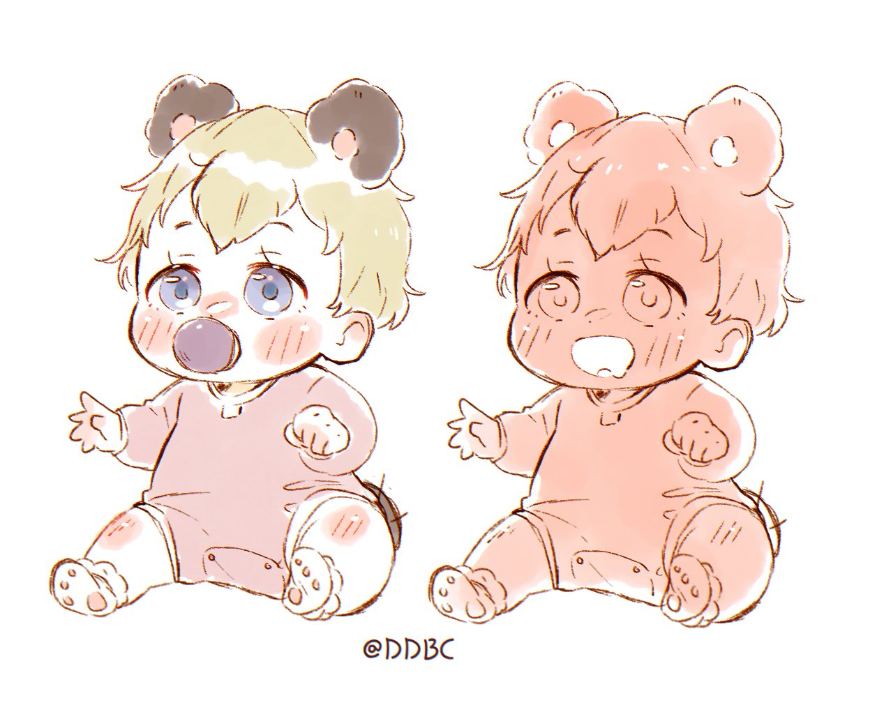 Doki Doki Babysitting Club on Twitter: "Full sketch of baby Libitina. 👶