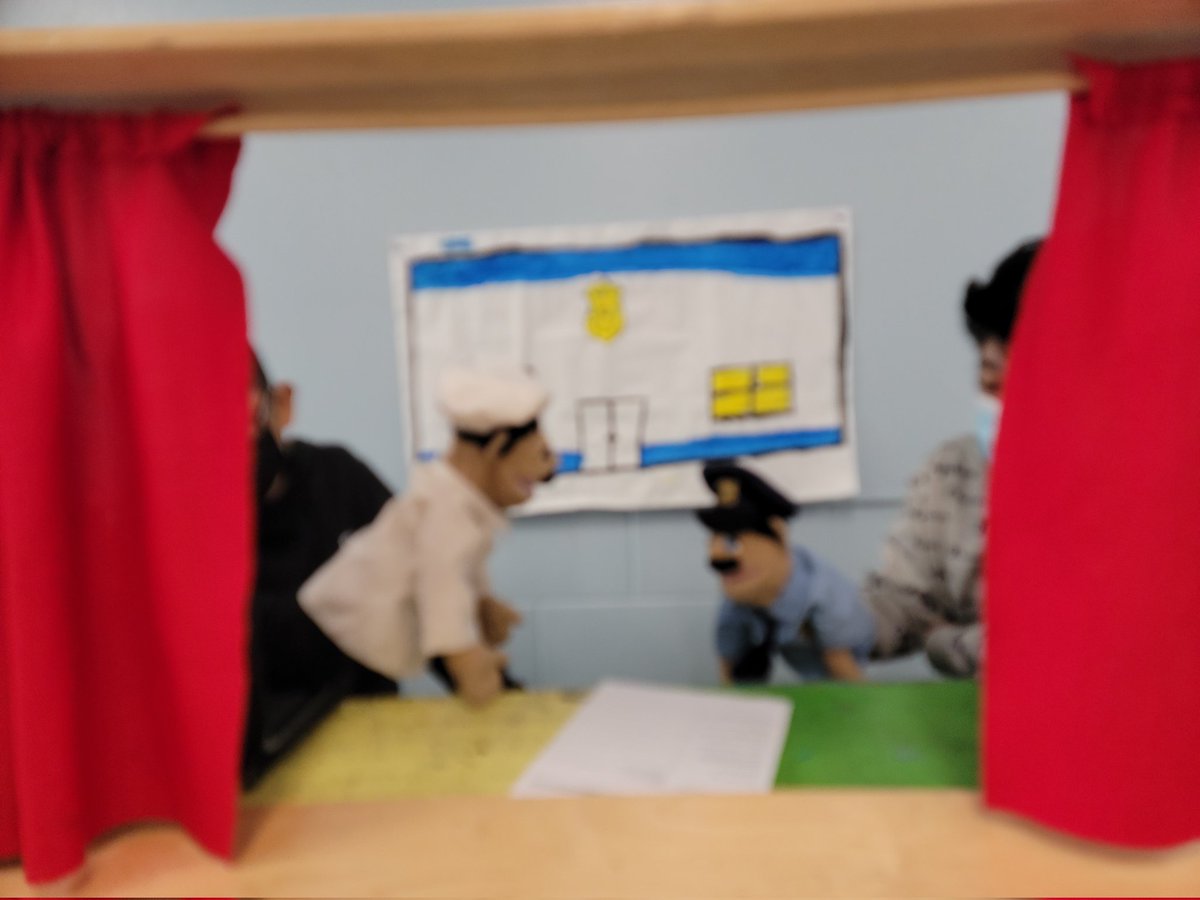 HolmesDrama's tweet photo. Despite the drama of a water main break and a little bit of virtual learning, we were able to get the rest of the puppet shows finished before the end of the trimester. #puppets #planpracticeperform https://t.co/oCdudWcY8V