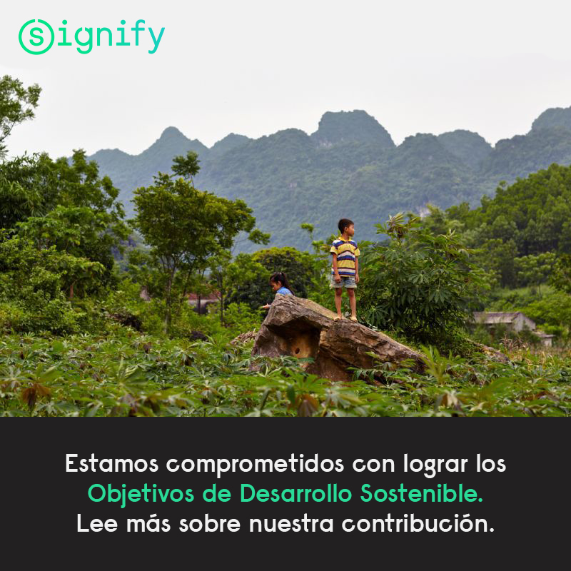 SignifyCAM's tweet image. ¿Sabías que utilizamos los Objetivos de Desarrollo Sostenible como brújula para definir la estrategia empresarial y el programa de sustentabilidad de Signify, Vidas Más brillantes, Mundo Mejor 2025? 🙌🌍Descubre más en nuestro Informe Anual 2021: 👉 signify.co/3JEcp6U