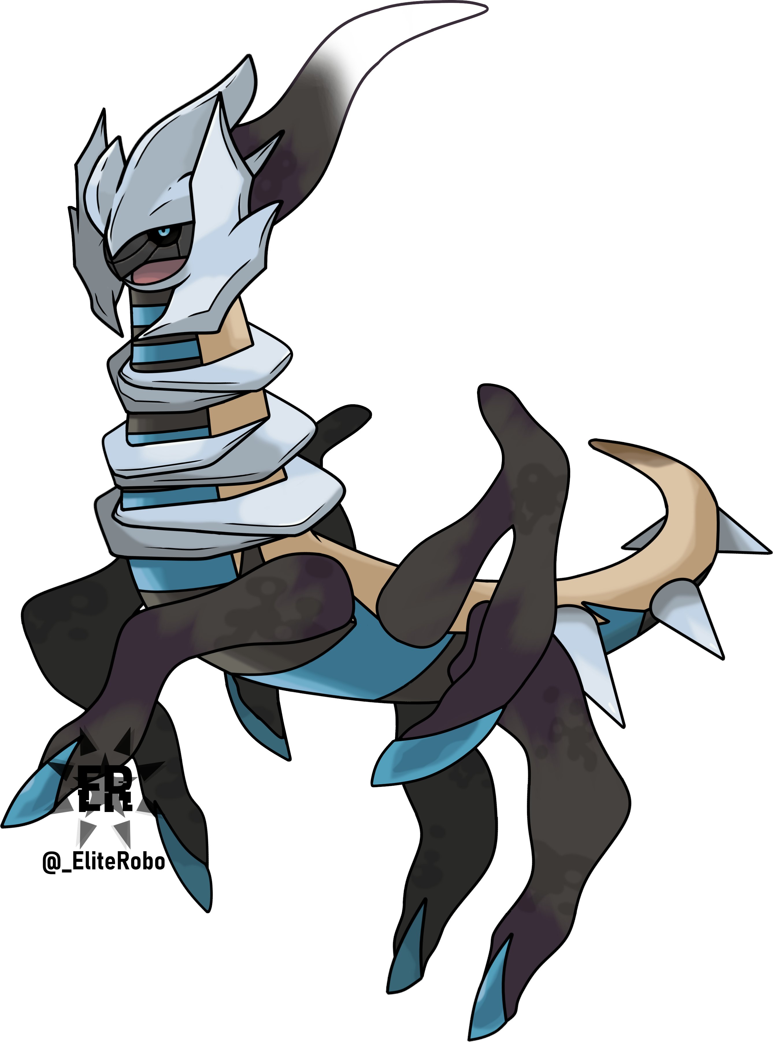 EliteRobo on X: The true Antithesis of Arceus! In this form, Giratina  acts as a counter to the creator's signature move! And here's also the shiny  design!  / X