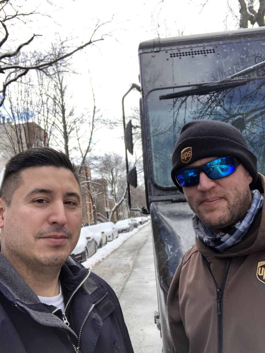 Caught Mike doing it right! Mike uses his handrail to avoid slips and falls. Be safe out there team! ⁦<a href="/CP_UPSers/">Central Plains</a>⁩