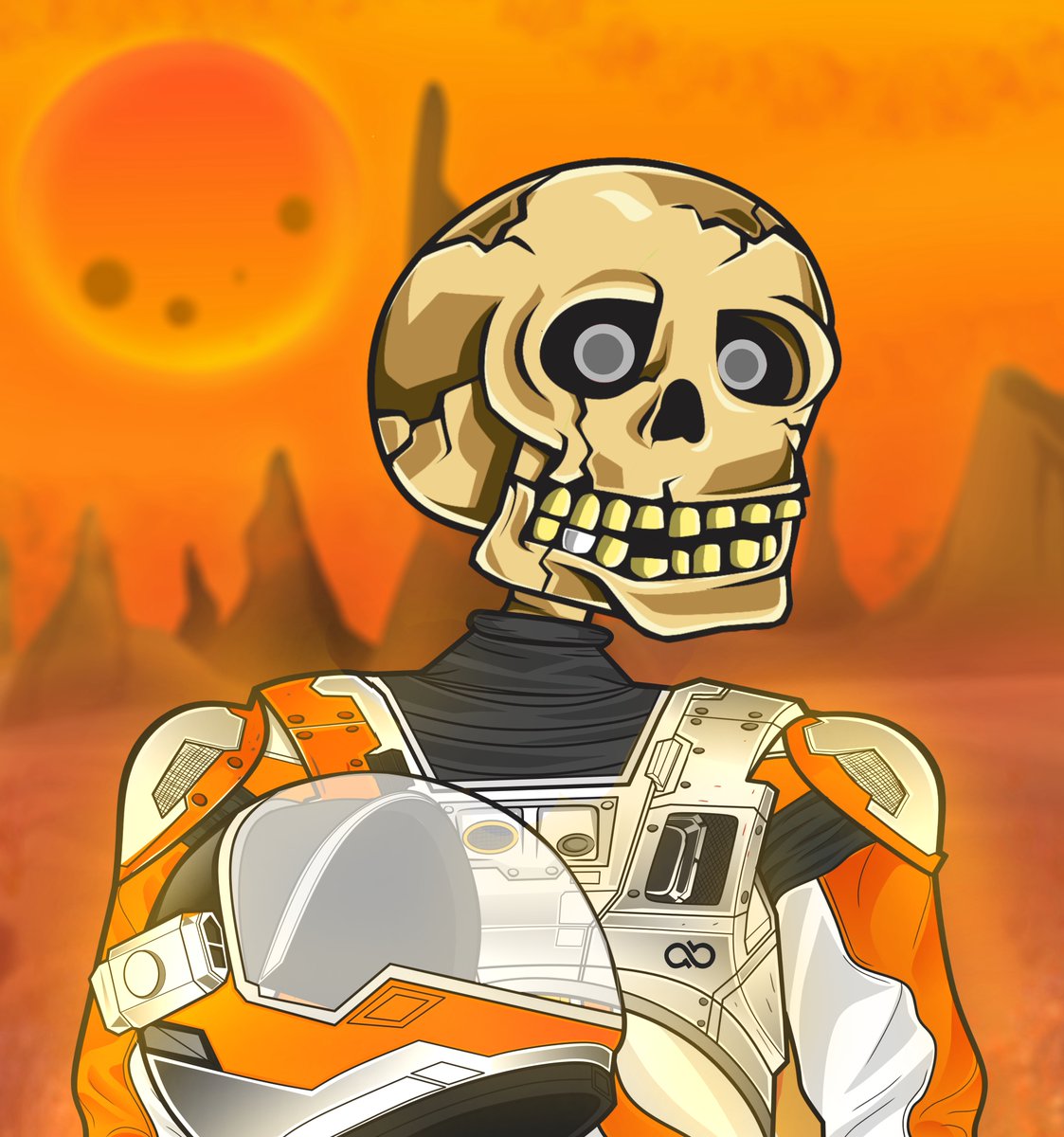 Decided to do a 💀TWITTER SHUFFLE💀 for the last few #AlgoBones pieces.

#AlgoBones #109 an #110
Mint Price: 200A

To qualify:
👉Retweet
👉Comment:💀

Shuffle will be closed tomorrow at 10AM PST. Winner will be picked via Twitter Picker. Let's go!! 🔥💀☠️

#nftart #algonft $algo