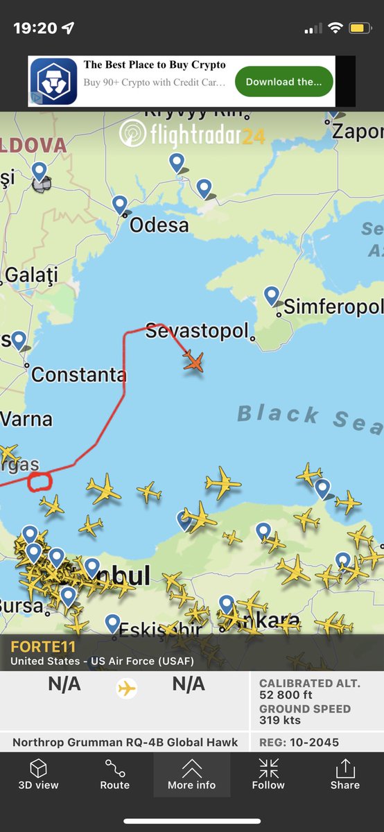 biffclueless_'s tweet photo. USA lufter drona si over Svartehavet. De holder nok noe under oppsikt…

#NoToWar #UkraineRussia #UkraineUnderAttack #nato #oljefondetutavrussland #SayNoToWar https://t.co/TmvQmE6i8h