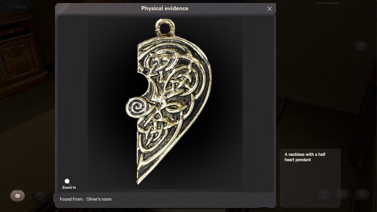 cluesyndicate's tweet photo. Half the necklace is missing. Does this constitute half a piece of evidence? 

Find out in #ClueSyndicate, our multiplayer mystery game:
https://t.co/RsBc4lUIo4

#fridayfun #funfriday #fridayfunday #mystery #solvingmysteries #indiegame #murder #detectivegame #crimesolving https://t.co/pfAjg8fOSV