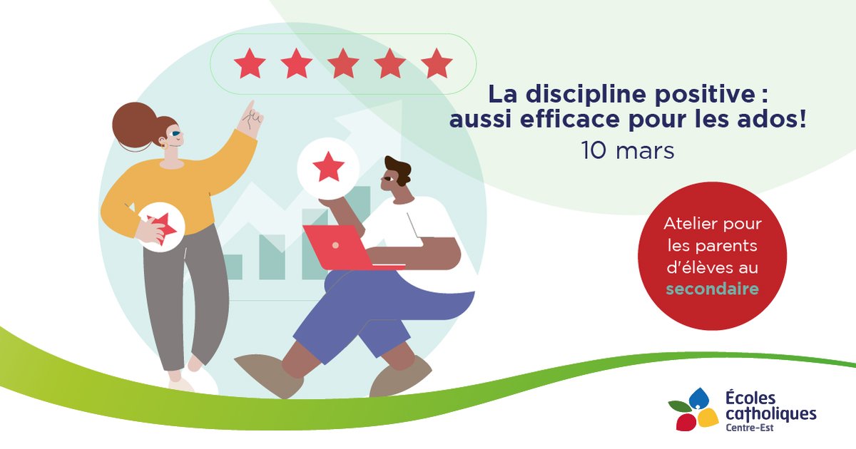 ecolecatholique's tweet photo. Le CECCE vous invite aux prochains ateliers en santé mentale pour les parents sur la discipline positive chez les enfants à l'élémentaire et au secondaire.👩‍👦

Soyez des nôtres les 9 (élém.) et 10 (sec.) mars dès 19h en cliquant ici 👉 https://t.co/mf8gy5LLb7 https://t.co/cFRKpoOA7h