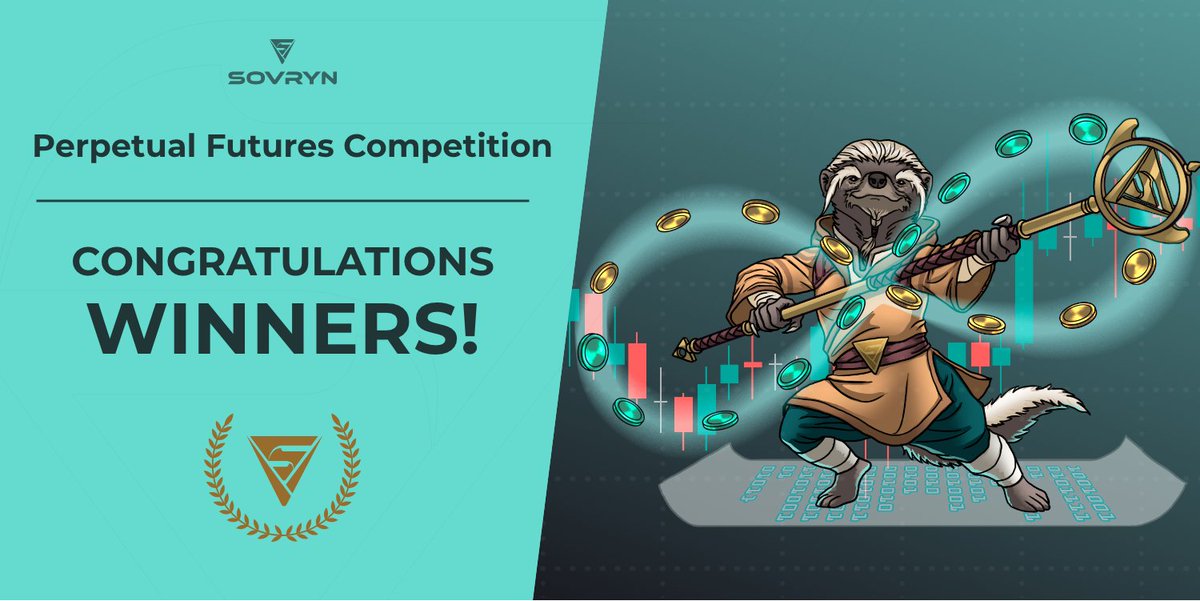 SovrynBTC's tweet photo. 🔥 Perpetual Futures Competition Winners 🔥
 
The trading competition was a blazing success with almost 500 traders signing up!
 
We’d like to thank all those who participated and we hope you had fun.
 
The winners are…

🧵 https://t.co/27sOKzG58z