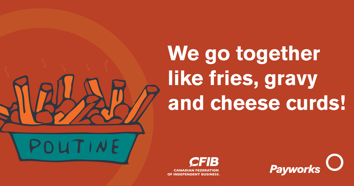 Payworks's tweet photo. Like us, our strategic partners are innovators & leaders in their fields. We’re proud to work together w/ @CFIBNews to bring the best info to #SmallBusinesses.
Learn more about our “eh” team: https://t.co/CM31i1WiFC.
#CanadianOwnedAndOperated #LocallyOwned #SME #CFIB #SmallBiz https://t.co/dTYKGU361t
