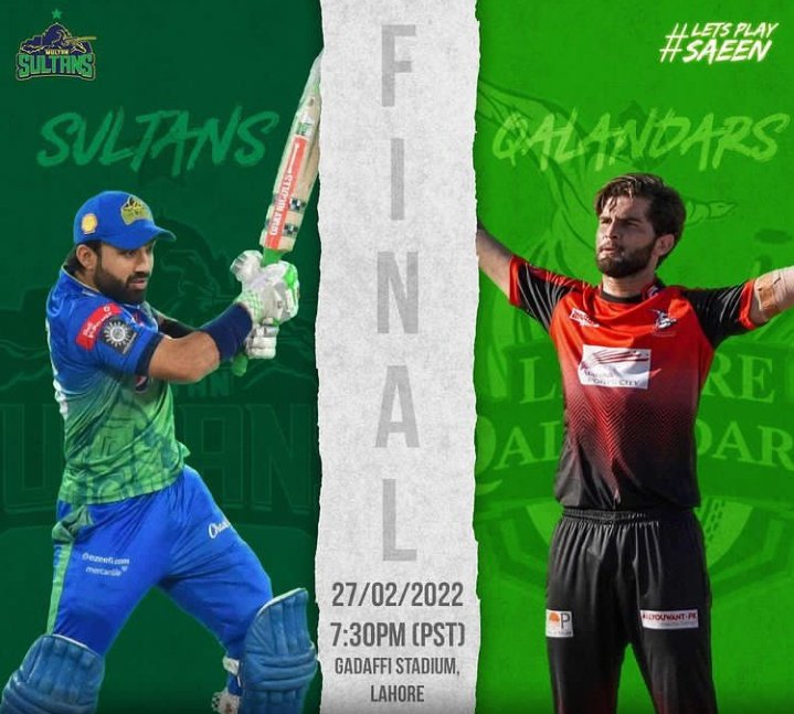 zeeshutalks286's tweet photo. Now it's decided.❤
Congratulations🎊👏🏻
Well played team #LahoreQalandars
WELL DESERVED 
#ShaheenShahAfridi
#PSL7
#MultanSultans 
Final on 27th FEBRUARY 2022
(7:30 PM) https://t.co/oTtOm81PE7