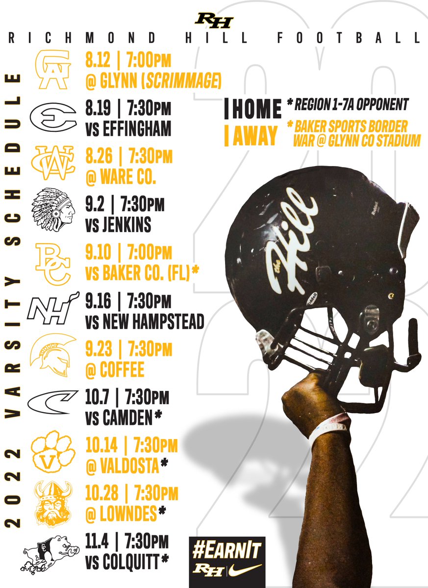 𝟮𝟬𝟮𝟮 𝗩𝗔𝗥𝗦𝗜𝗧𝗬 𝗦𝗖𝗛𝗘𝗗𝗨𝗟𝗘

#BTH | #EarnIt