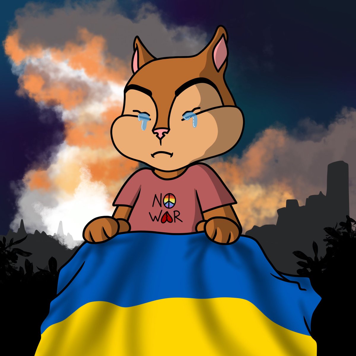 SquirryNFT's tweet photo. NO WAR 🙏
#NoWar #Ukraine #NoWarUkraine #WeStandWithUkraine #StopRussianAggression https://t.co/KvxTJAmtC4