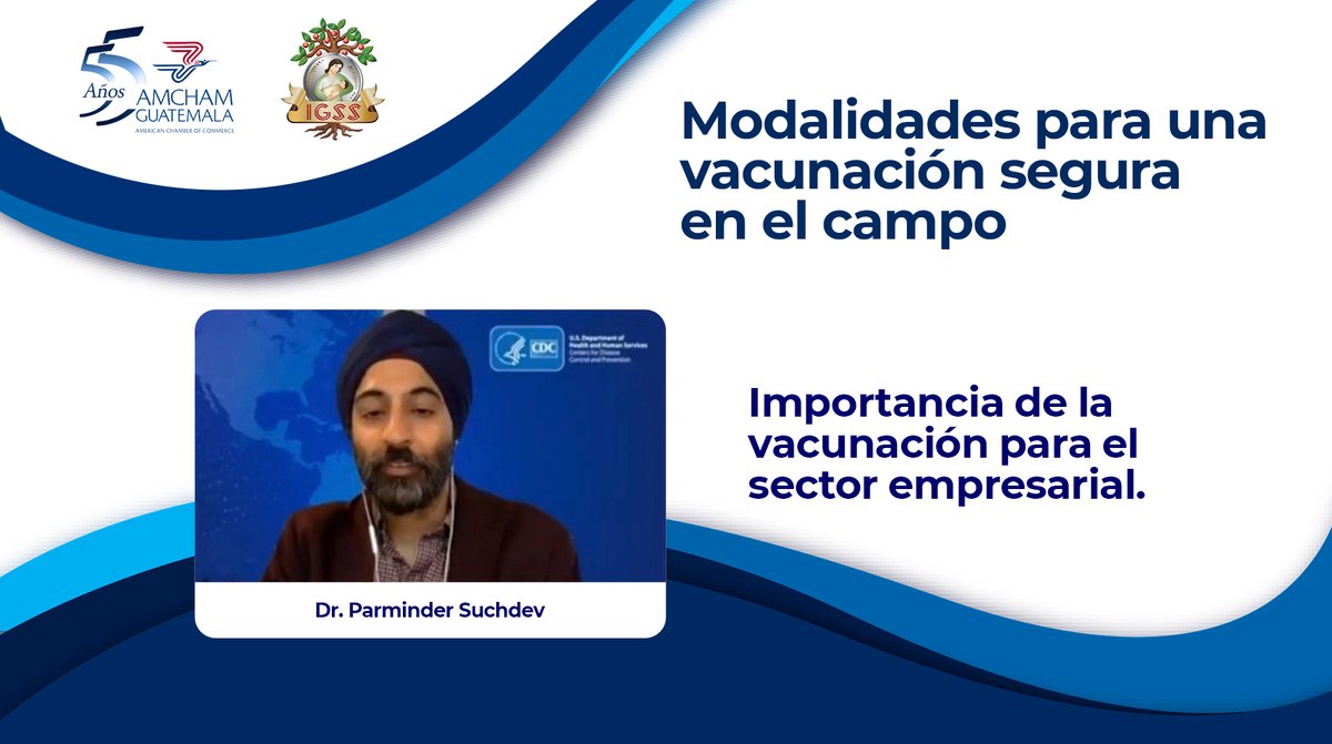#VacunaciónGT l Hay una relación entre salud y crecimiento económico, por lo que la vacunación puede aportar al ODS #8, que busca promover el crecimiento económico sostenido inclusivo y sostenible, generando oportunidades de empleo pleno y decente.

Dr. Parminder Suchdev