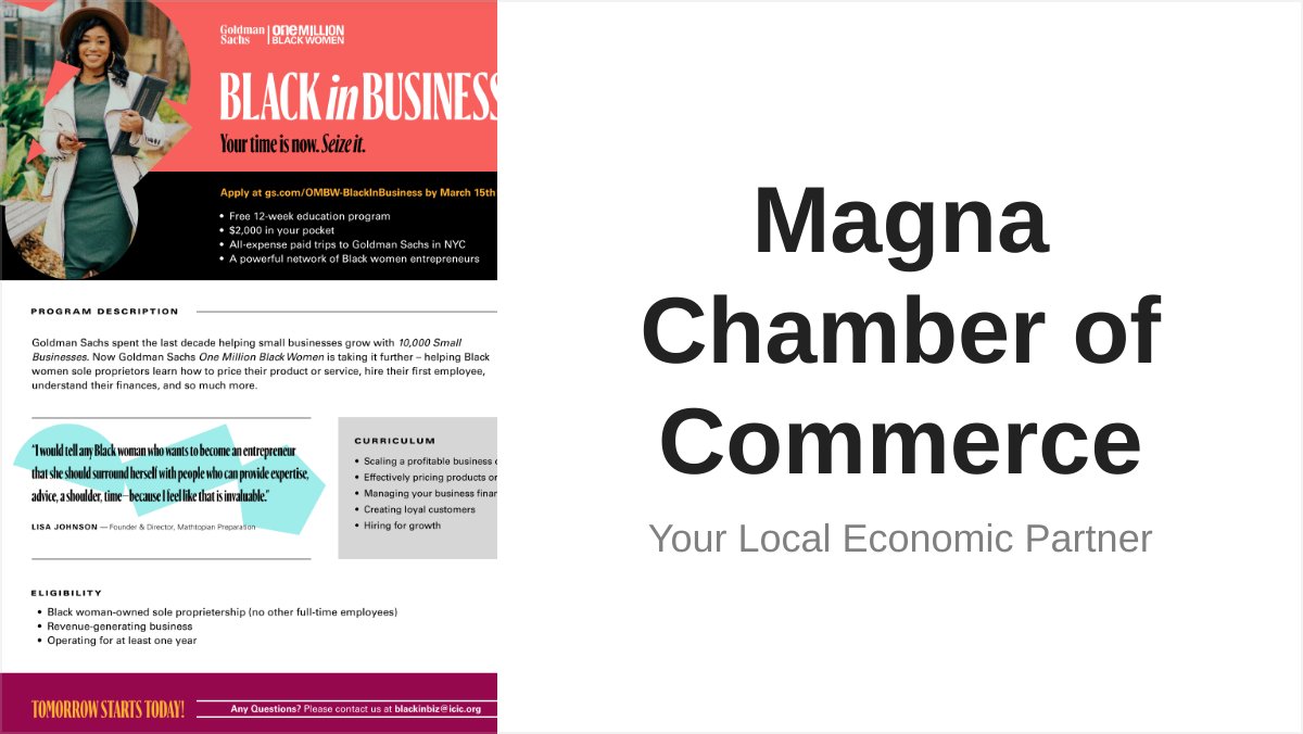 MagnaChamber's tweet image. CHIP, Need a Bookkeeper, &amp;amp; Black women in business - mailchi.mp/magnachamber/c…