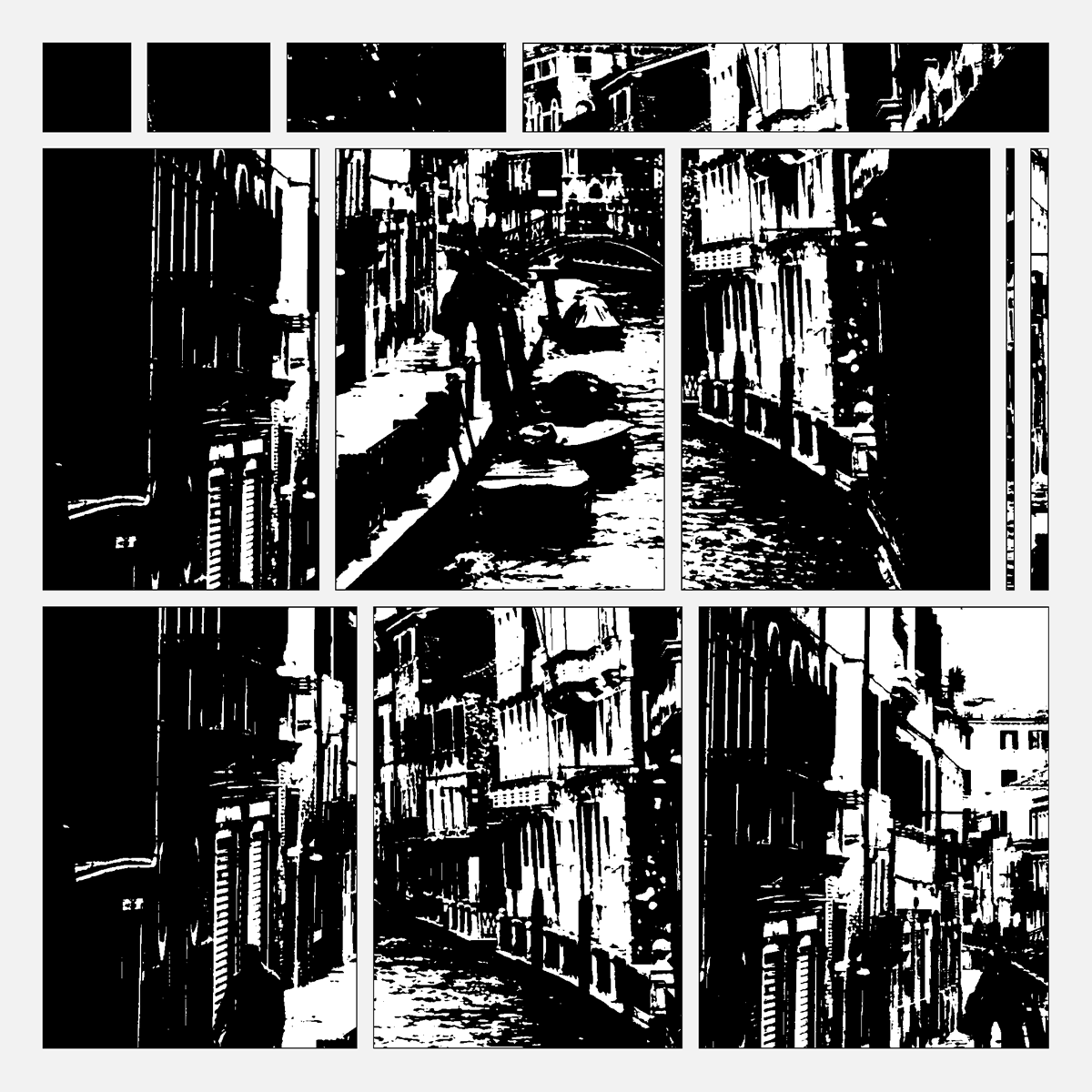deeplychromatic's tweet photo. Played around with subdivision and getting a random unsplash photo with a threshold filter application #javascript #genart #nft #generative #nftcommunity #NFTartist  #p5js #creativecoding #genartclub #genuary #art #generativeart #design #100DaysOfCode #100DaysOfCode https://t.co/E0lja4E59q