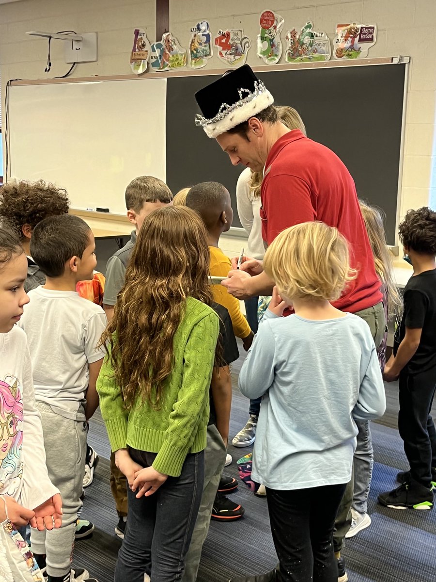 Thank you Jonathan Groff for visiting with second graders at Smoketown today. They felt so special to have you there!
