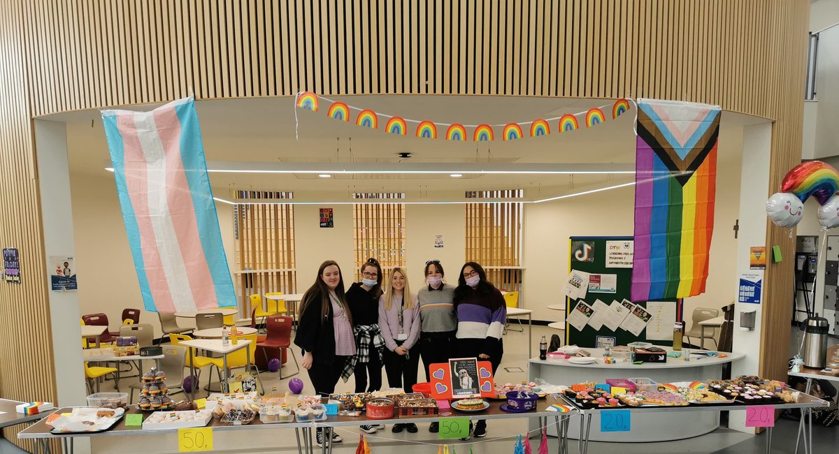 We had the best day today taking part in Purple Friday for @LGBTYS! The bake sale was a huge hit and our committee, alongside staff, walked 5.4km for the Pass the Torch relay. A huge success! ☺️🏳️‍⚧️🏳️‍🌈 <a href="/Ayr_Academy2016/">Ayr Academy</a> @LGBTYS