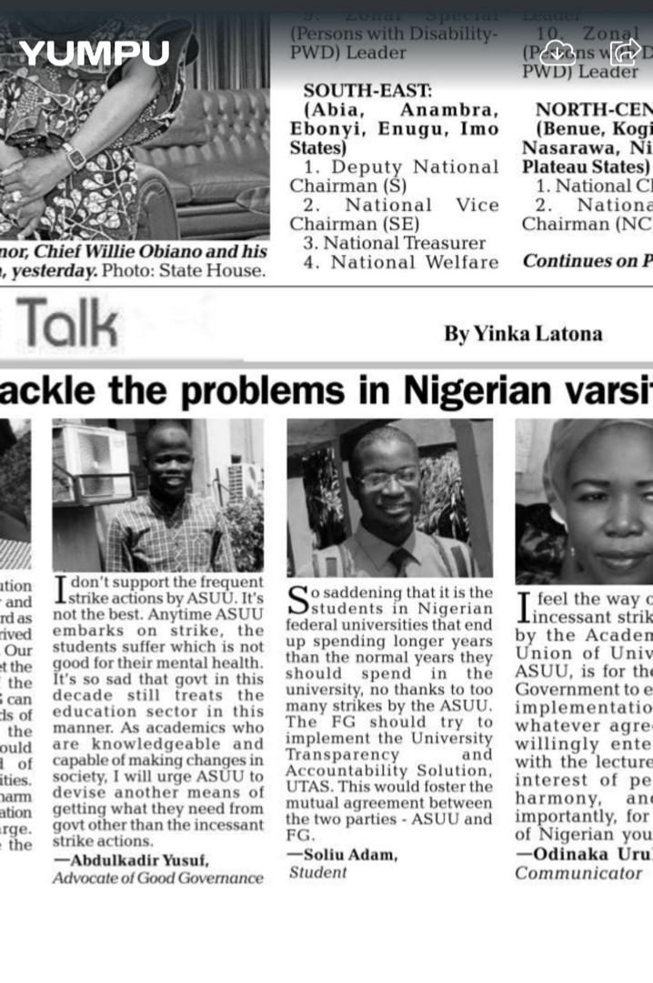 ArowoloAdam1's tweet photo. My writing debut appearance in National Dailies, starting with Vanguard Newspaper........ Alhamdulilah @vanguardngrnews https://t.co/rZb2olvVfm
